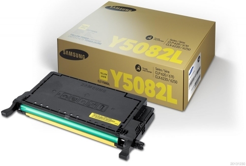 Samsung CLT-Y5082L/ELS - Toner żółty (yellow) powiększony