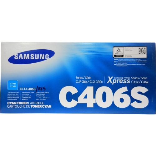Toner Samsung Cyan CLT-C406S 1000str | CLP-360/CLP-365 CLX-3300/CLX-3305